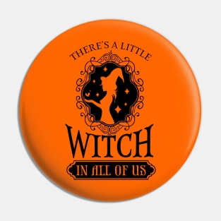 Theres a little witch Pin