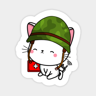 Medic Angora Cat Magnet