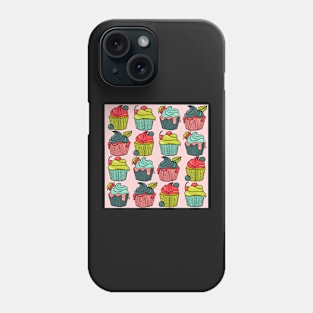 Cupcakes pattern pink Phone Case