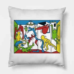 Haring Guernica Pillow