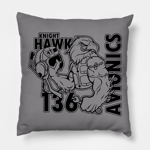 136 Knighthawk AT Pillow by Maindrid