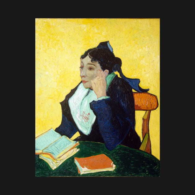 L'Arlésienne (L'Arlésienne, Madame Ginoux avec des livres) Painting by Vincent van Gogh by livania