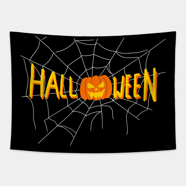 Dark Halloween Tapestry by BarnawiMT