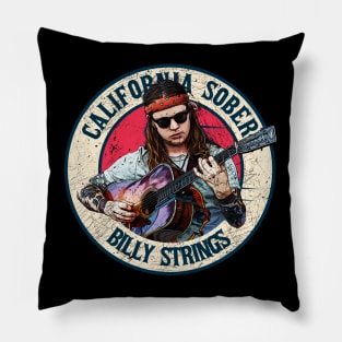 Retro Style Fan Art Design Billy Strings California Sober Pillow