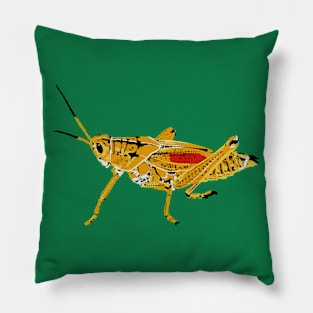 Eastern Lubber Grasshopper Pillow