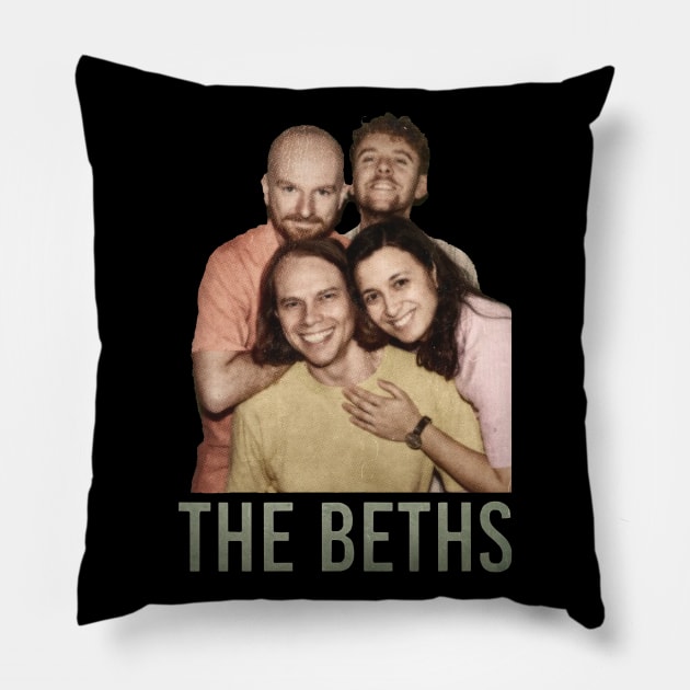 The Beths Retro Pillow by arkobasaka