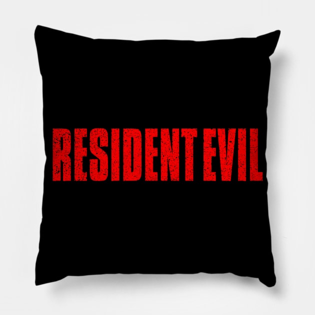 Resident Evil Retro Design Pillow by Super Retro City