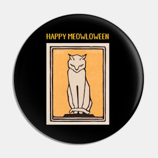 Halloween Cat Meowloween Pin