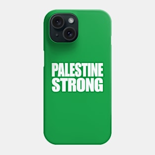 Palestine Strong - White - Back Phone Case
