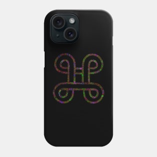 Adinkra symbol in pretty hues Phone Case