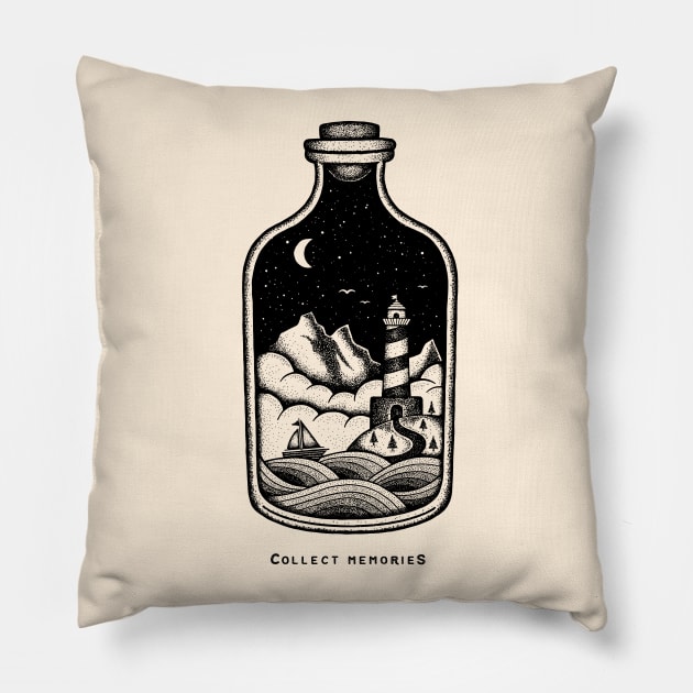 COLLECT MEMORIES Pillow by vincentcousteau