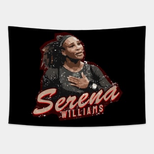 retro serena williams Tapestry