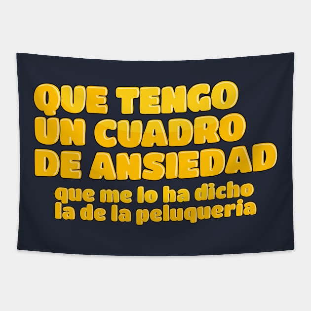 Un cuadro de ansiedad Tapestry by StickerMainia