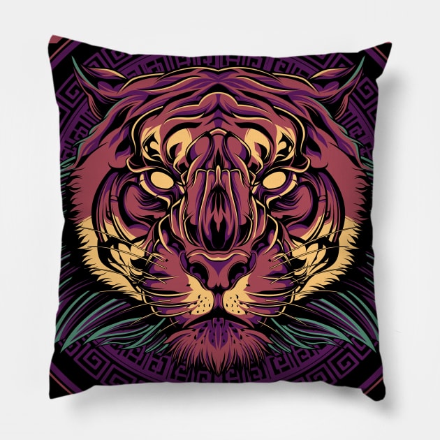 Magestic Tiger Pillow by midthos