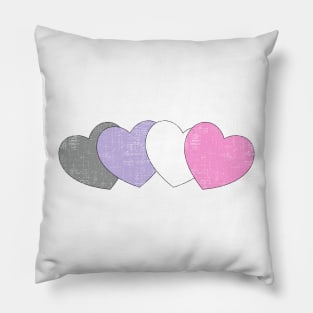 Cupiosexual hearts Pillow