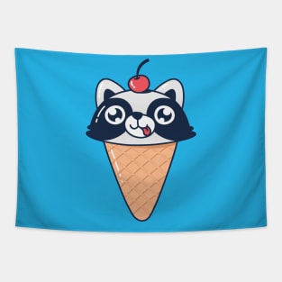 RACCONE (Raccoon + Cone) Tapestry