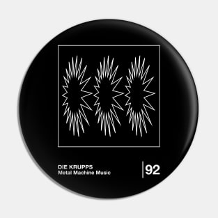 Die Krupps / Minimalist Graphic Fan Artwork Design Pin