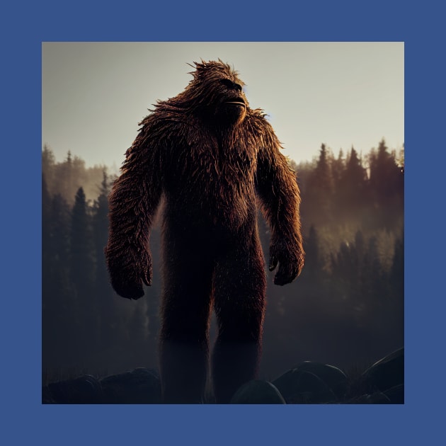 Sasquatch in Nature by Grassroots Green