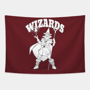 Wizard Mascot Tapestry