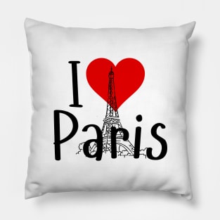 I Love Paris Pillow