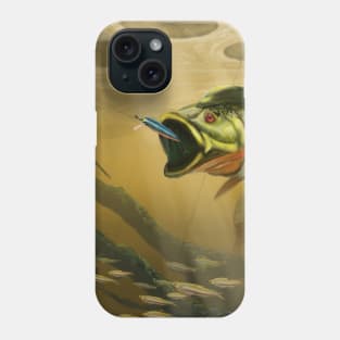 Peacock Bass Large Phone Case