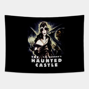 HAUNTED CASTLE - Silent Horror Film - FW Murnau Tapestry