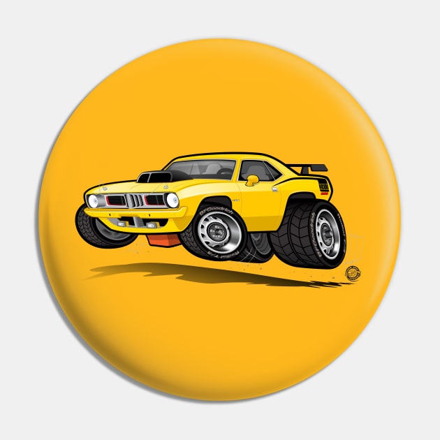 73 Cuda Pin by Goin Ape Studios