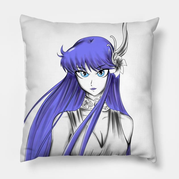 athena the saint seiya goddess of love and war Pillow by jorge_lebeau