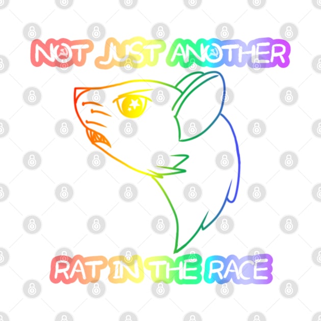 Not Just Another Rat In The Race (Rainbow Version) by Rad Rat Studios