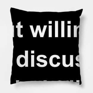 Introverted But Willing To Discuss Paintball Pillow