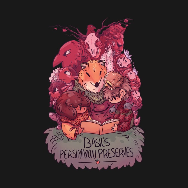 Basil's Persimmon Preserves Characters by Rumpled Crow