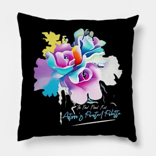 The Final Floral Kiss: Autumn's Painted Palette Pillow