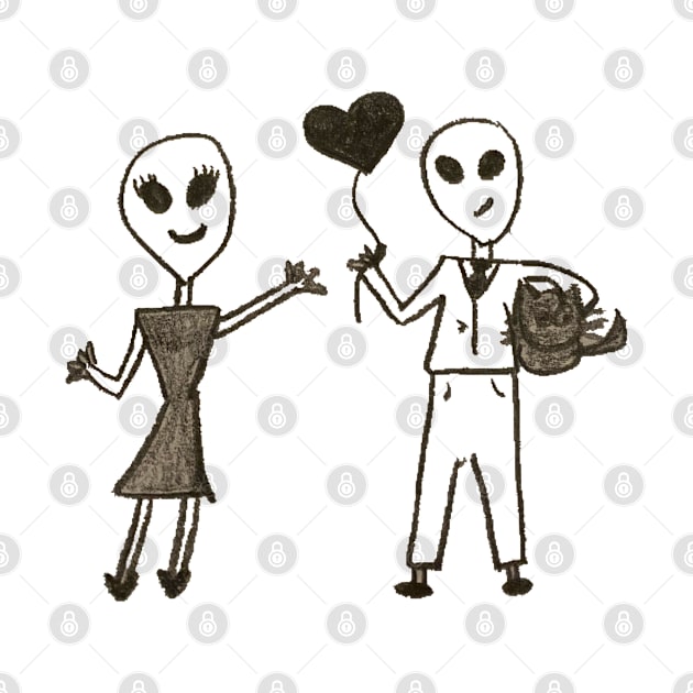 Alien love by Penny Lane Designs Co.