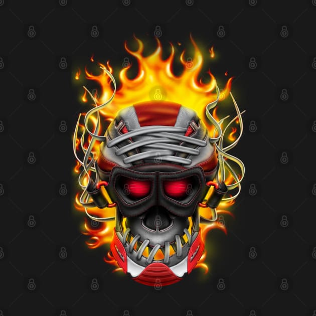 Fire Skull by MarceloSchultz