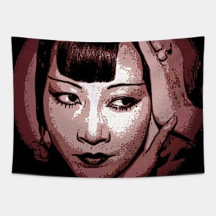 Anna May Wong red Tapestry