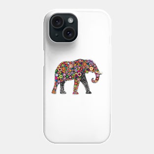 Beautiful Elephant Totem Floral Tattoo Art Phone Case