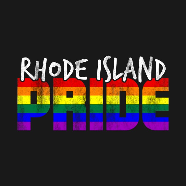 Rhode Island Pride LGBT Flag by wheedesign