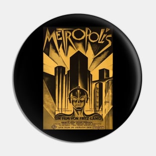 Metropolis Vintage Poster 1927 Pin