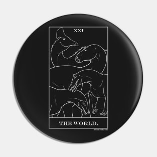 World  olorotitan, irritator, iguanodon and australovenator dinosaur tarot Pin