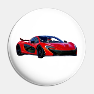 McLaren P1 Cartoon Pin