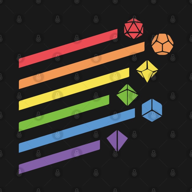 Rainbow Flying Dice by MimicGaming