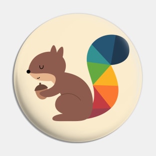 Rainbow Squirrel Pin