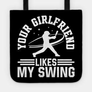 Swing, hubby, funny, humor, softball, Tote