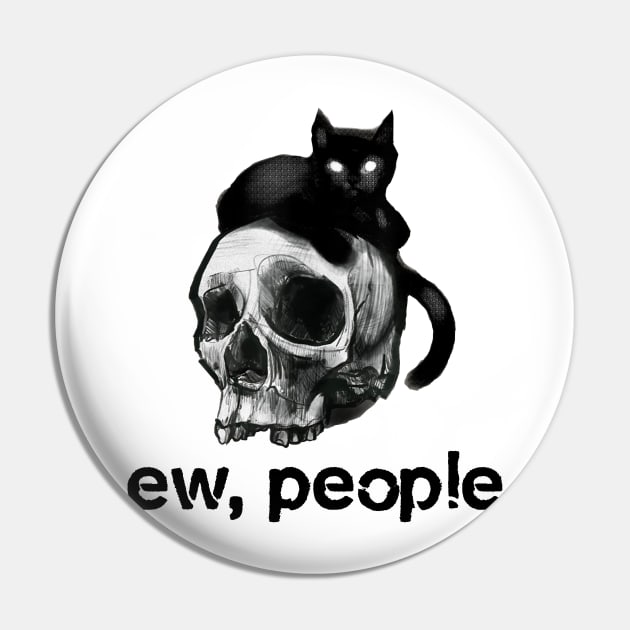 Ew People Skull Black Cat Gif Pin by ThuyNga