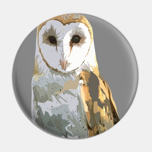 Barn Owl Pin by adamzworld