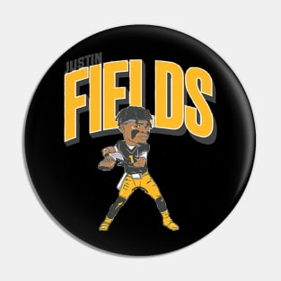 Justin Fields Pittsburgh Caricature Pin