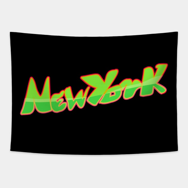 New York Galaxian Arcade from Retro Arcade Tapestry by eboy