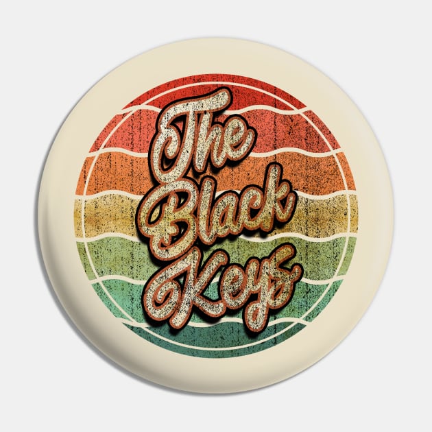 Retro Vintage The Black Keys Pin by Electric Tone