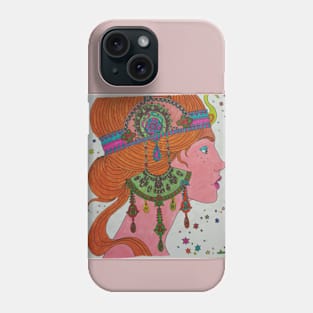 Woman portrait T-shirt Phone Case