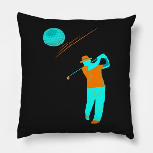 RETRO STYLE GOLFER Pillow